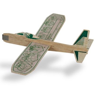 Guillow's 12 in. Balsa Glider Planes Happy Birthday, 6 Pack Bundle, Ages 8 Plus