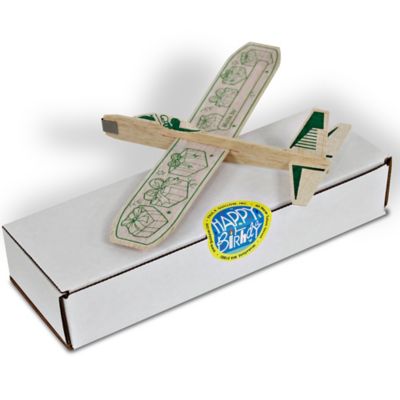 Image showing  12 in. Balsa Glider Planes Happy Birthday, 6 Pack Bundle, Ages 8 Plus