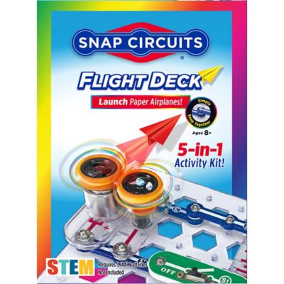 Snap Circuits Flight Deck, 5 In 1 Activity Kit, Electronics Exploration & Building, Kids Ages 8 Plus