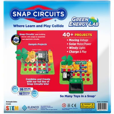 Image showing  Green Energy LAB, Build 40 Plus Projects, Electronics Exploration Kit, Kids Ages 8 Plus