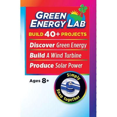 Image showing  Green Energy LAB, Build 40 Plus Projects, Electronics Exploration Kit, Kids Ages 8 Plus