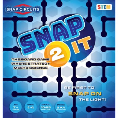 Snap Circuits Snap 2 It, STEM Board Game, Ages 7 Plus, 1 to 4 Players