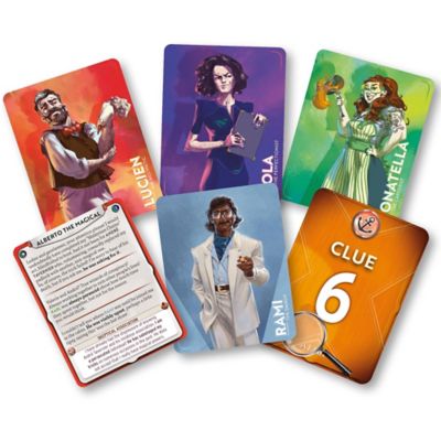 Image showing  Alibi A Murder Party Card Game, 3 Intricate Mysteries, Ages 14+, 5 to 6+ Players