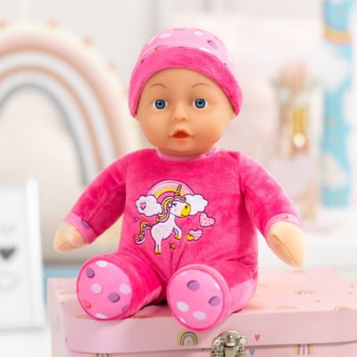Image showing  Dolls My First Baby Doll, 12 in. Pink & Unicorn, Kids Ages 3 Plus