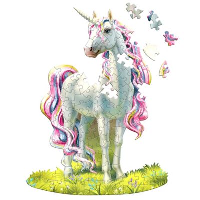 Image showing  I Am LiL' Unicorn, 100 pc. Puzzle with Educational Fun Facts Booklet