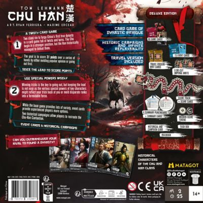 Image showing  Chu Han, Strategy Card Game, Area Control Deck,Builder, Ages 12 Plus, 2 Players