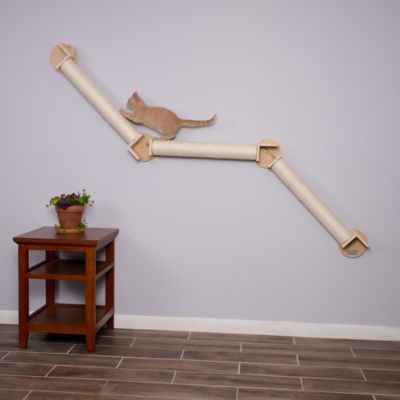 Image showing  Wall Series Wall Climbing Cat Post Bridge W2307