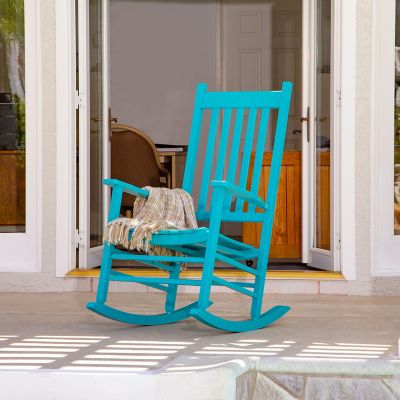 Image showing  Meridian Solid Wood Outdoor Patio Rocking Chair