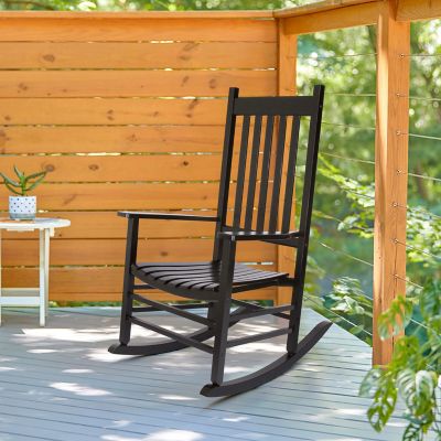 Image showing  Meridian Solid Wood Outdoor Patio Rocking Chair