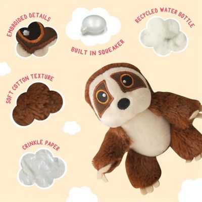 Image showing  Baby Sasha the Sloth Dog Toy