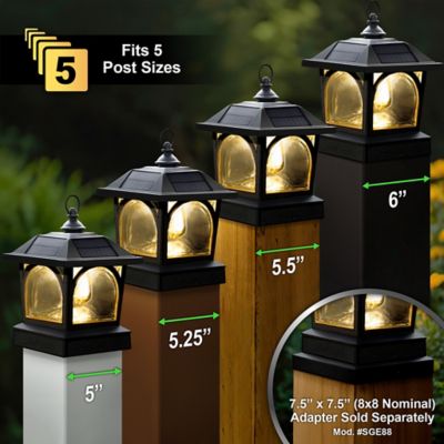 Image showing  Edison Solar Lantern, Post Cap