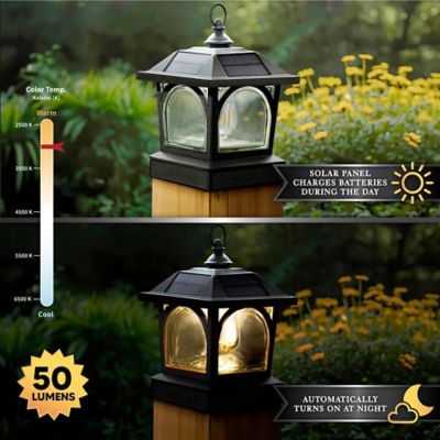 Image showing  Edison Solar Lantern, Post Cap