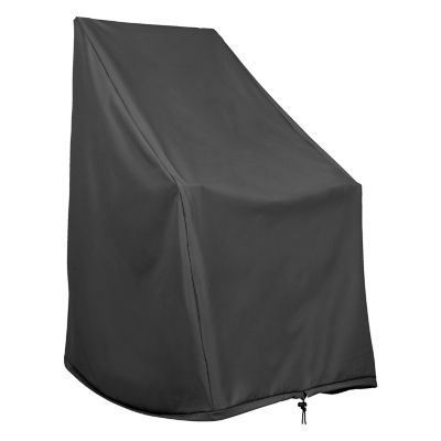 Shine Company Heavy Duty Weatherproof Black Rocking Chair Cover, 45.25 H x 34.25 D x 27.25 in. W, 4361PAR