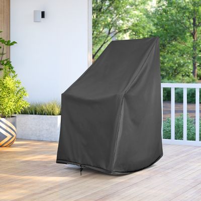Image showing  Heavy Duty Weatherproof Black Rocking Chair Cover, 45.25 H x 34.25 D x 27.25 in. W, 4361PAR