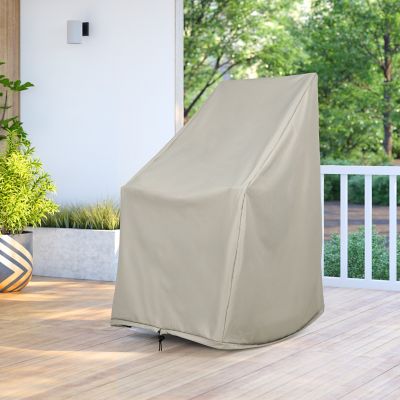 Image showing  Heavy Duty Weatherproof Patio Rocking Chair Cover, 45.25 H x 34.25 D x 27.25 in. W, Gray