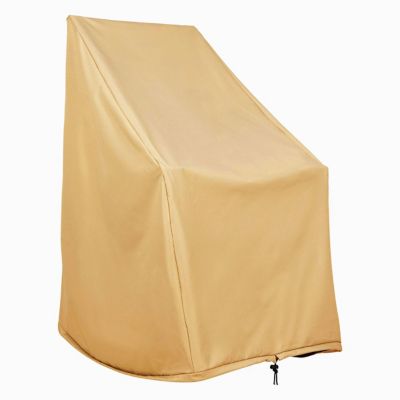 Shine Company Heavy Duty Weatherproof Patio Rocking Chair Cover, 45.25 H x 34.25 D x 27.25 in. W, Apricot, 4361PAR