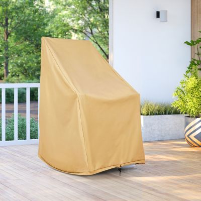 Image showing  Heavy Duty Weatherproof Patio Rocking Chair Cover, 45.25 H x 34.25 D x 27.25 in. W, Apricot, 4361PAR