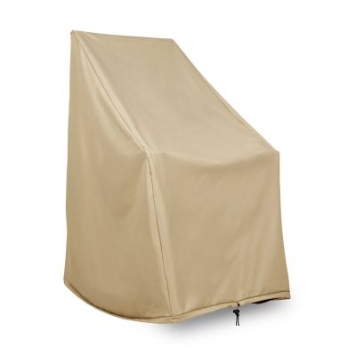 Shine Company Heavy Duty Khaki Weatherproof Patio Rocking Chair Cover, 45.25 H x 34.25 D x 27.25 in. W, 4363