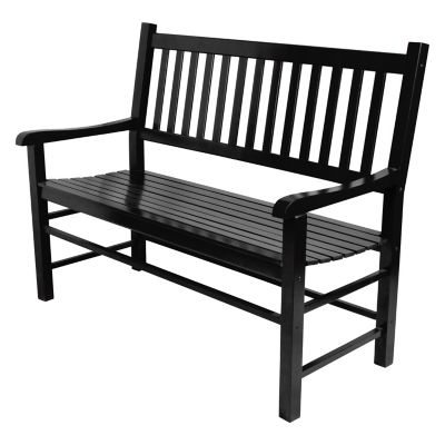 Shine Company 48 in. Carlisle Solid Wood Patio Garden Bench