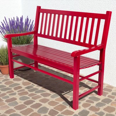 Image showing  48 in. Carlisle Solid Wood Patio Garden Bench