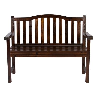 Image showing  44.75 x 36in. Slat Back Wood Patio Bench