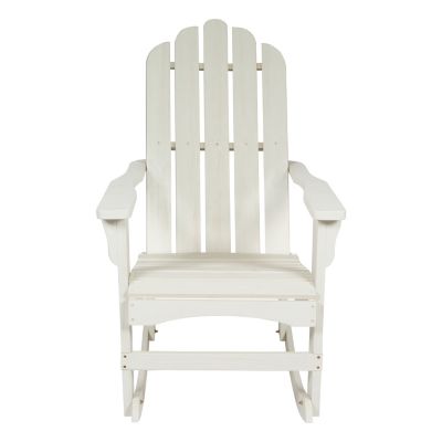 Image showing 4 th Shine Company Homestead Wood Adirondack Rustic Rocking Chair with Rust Resistant Steel Hardware