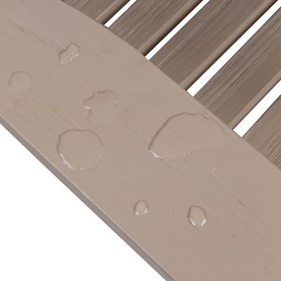 Image showing 3 th Shine Company Homestead Wood Adirondack Rustic Rocking Chair with Rust Resistant Steel Hardware