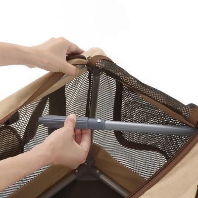 Image showing 6 th Richell Foldable Travel 3 Way Pet Crate