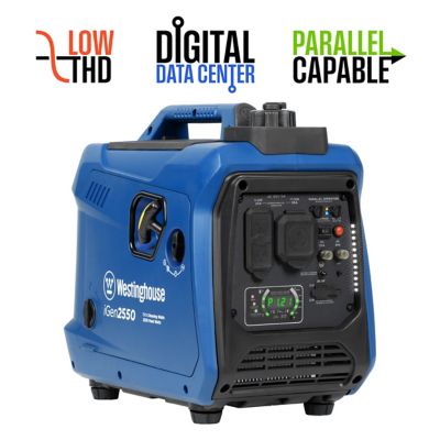 Westinghouse 2,550/1,800-Watt Gasoline Powered Portable Inverter Generator, Super Quiet & Lightweight, RV-Ready 30A Outlet