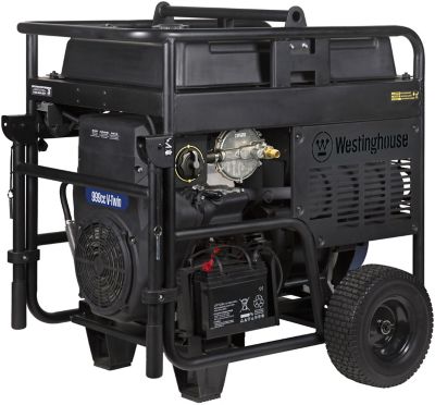 Image showing  28,000/20,000-Watt Tri-Fuel Portable Generator, CO Sensor, Gas/Propane/Natural Gas