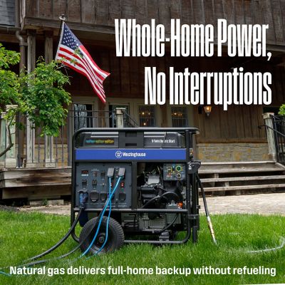 Image showing  28,000/20,000-Watt Tri-Fuel Portable Generator, CO Sensor, Gas/Propane/Natural Gas