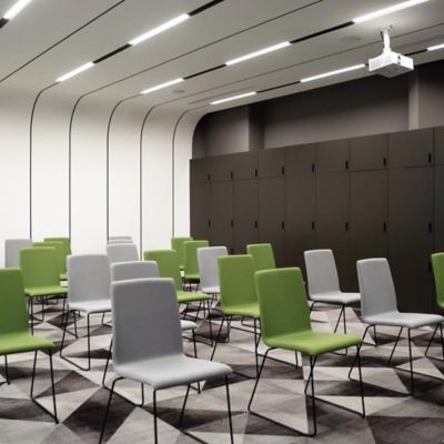 Image showing  Brooks LED Linkable Strip Fixture Adj Watt Adj CCT Built In 8W Emergency Battery Backup 4 ft. Frosted Lens