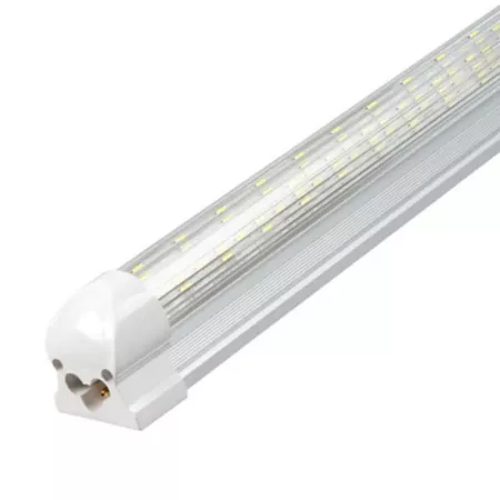 Beyond LED Technology Yonah 2nd Generation LED Connectable Tube 60 Watt 8400 Lumens 6500K Triac Striped Lens 4 Foot Dimmable 4 pk. Shop Lights