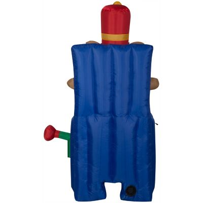 Image showing  Animated Christmas Inflatable Toy Soldier Dog in Pop Up Box