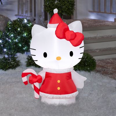 Image showing  Christmas Inflatable Hello Kitty in Holiday Dress