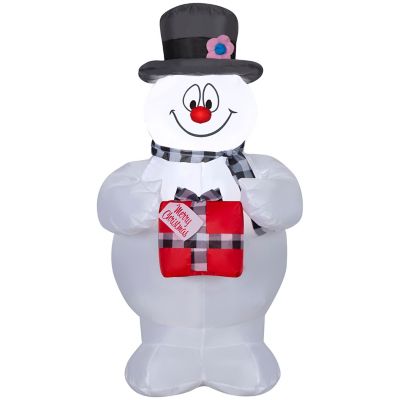 Gemmy Christmas Inflatable Frosty the Snowman with Scarf