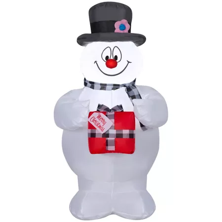 Gemmy Christmas Inflatable Frosty the Snowman with Scarf Christmas Inflatables