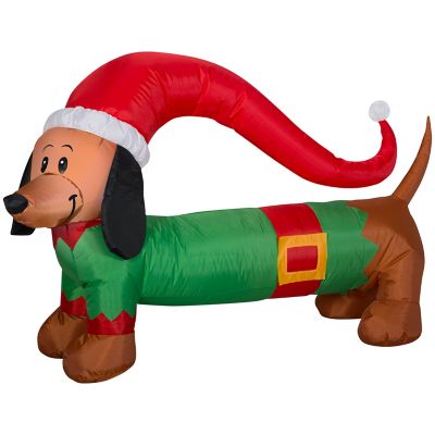 Gemmy Christmas Inflatable Weiner Dog