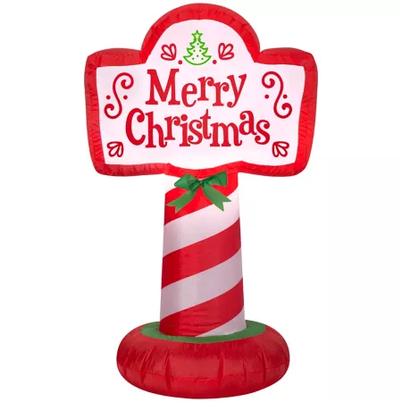 Gemmy Christmas Inflatable Merry Christmas Sign Christmas Inflatables