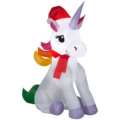 Gemmy Christmas Inflatable Rainbow Unicorn