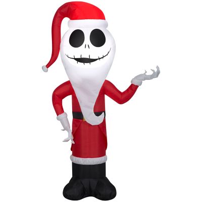 Gemmy Christmas Inflatable Jack Skellington as Sandy Claws