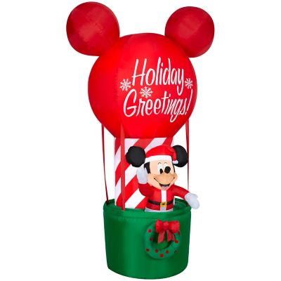 Gemmy Christmas Inflatable Mickey Mouse in Hot Air Balloon