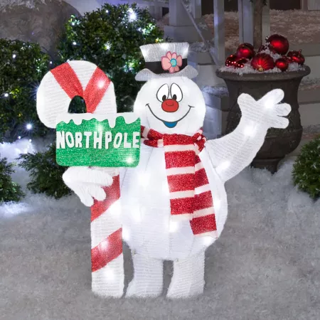 Gemmy Christmas Inflatable Frosty the Snowman with Candy Cane G-880925 Christmas Inflatables