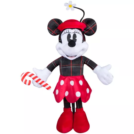 Gemmy Christmas Minnie Mouse Inflatable Vintage Plaid Christmas Inflatables