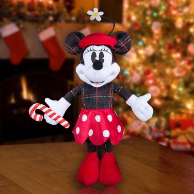 Image showing  Christmas Inflatable Minnie Mouse in Vintage Plaid