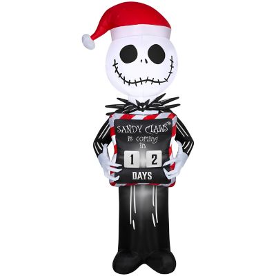 Gemmy Christmas Inflatable Jack Skellington with Christmas Countdown