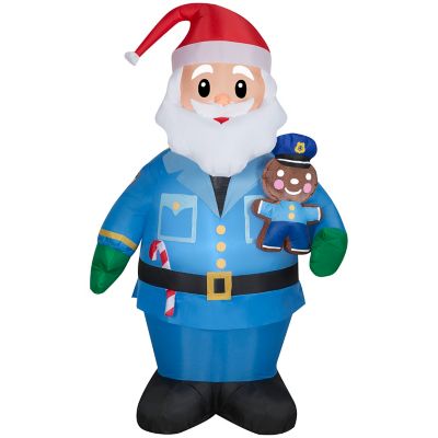 Gemmy Christmas Inflatable Policeman Santa