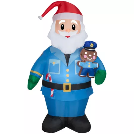 Gemmy Christmas Inflatable Police Santa Christmas Inflatables