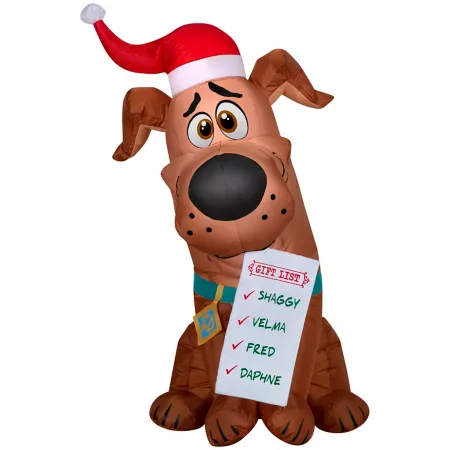 Gemmy Christmas Inflatable SCOOB! with gift list Christmas Inflatables