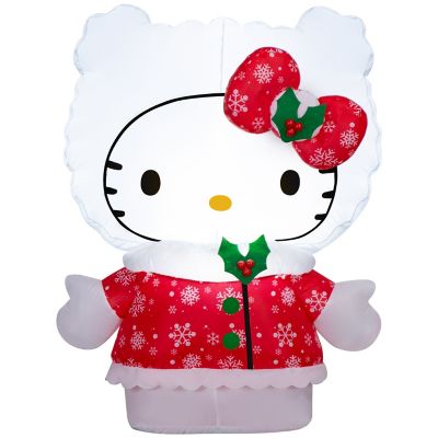 Gemmy Christmas Inflatable Hello Kitty in Snowflake Dress